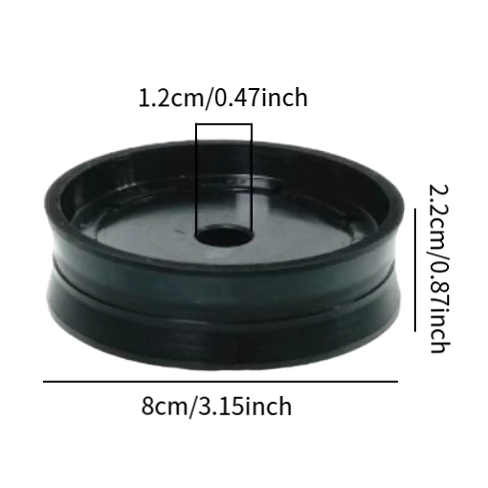 Small Air Cylinder Rubber Piston Multiprpose Stable Practical Wear Resistance Corrosion Resistance Small Cylinder Piston Tool