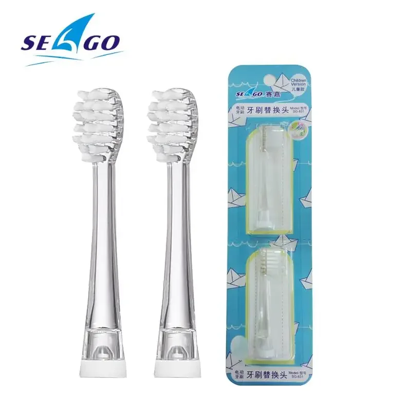 어린이 칫솔 헤드 YCSG-831 소닉 전동 칫솔 EK6 어린이 교체 칫솔 헤드 울트라 소프트 2 개/갑