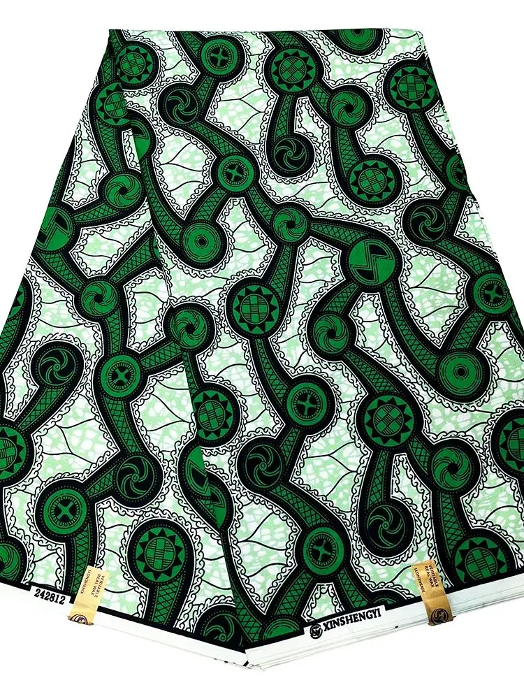 Ankara Fabric Guaranteed Quality African Wax Print Fabric Polyester 6 yards Soft Material Dresses DIY