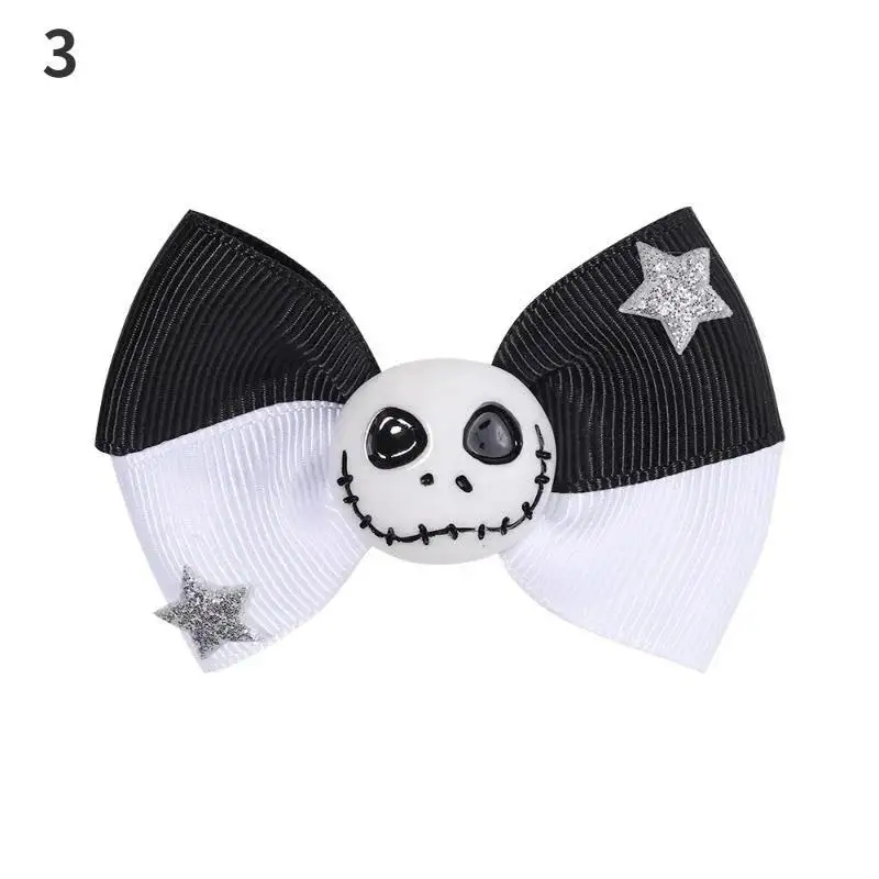 New 1 Pcs Halloween Cartoon Spider Pumpkin Hair Clip Black Cat Skull Hair Accessories For Girls Day Dress Up Party Decor Gifts