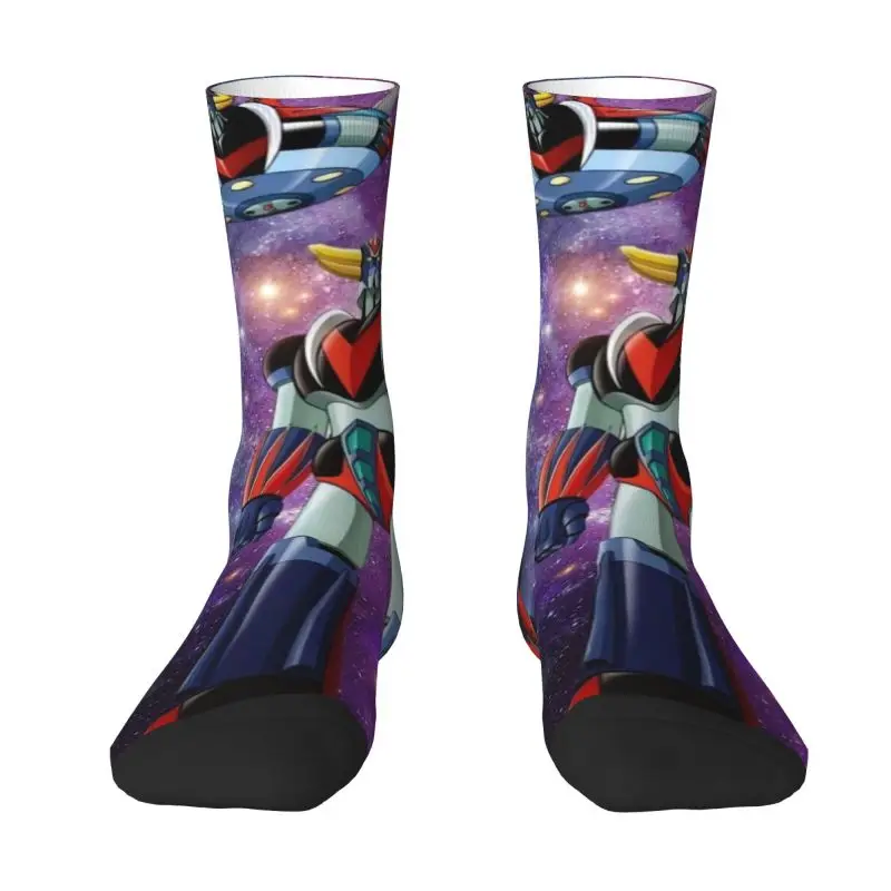 

Fashion Print Anime UFO Robot Grendizer Socks for Men Women Stretch Summer Autumn Winter Goldrake Mazinger Z Crew Socks