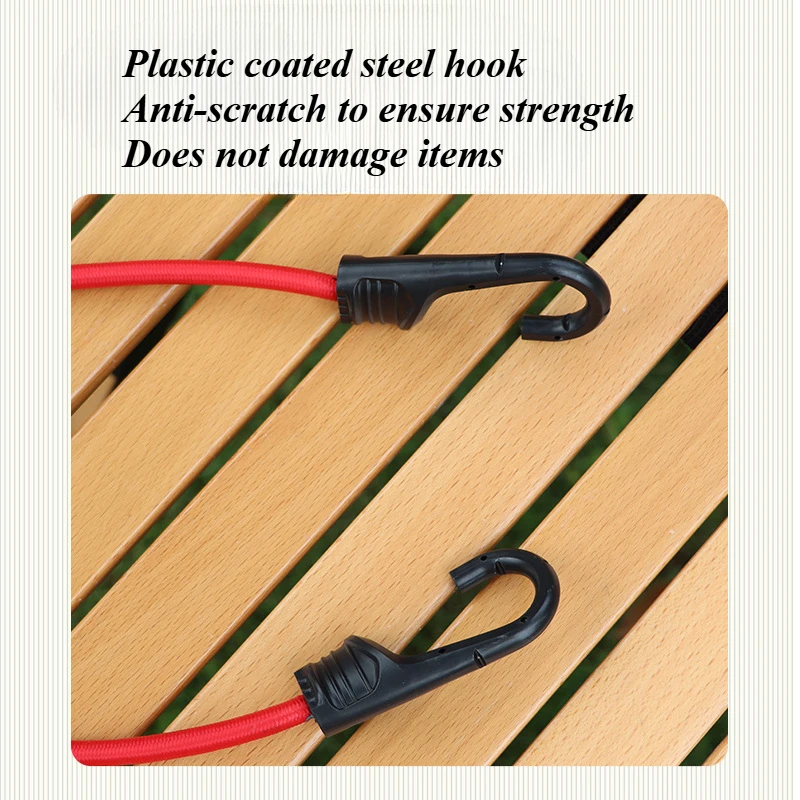 Motorcycle Elastic Luggage Rack With Hooks Adjustable Lashing Elastic Luggage Rope Motorbike Cargo Fixing Belt Bike Accessories
