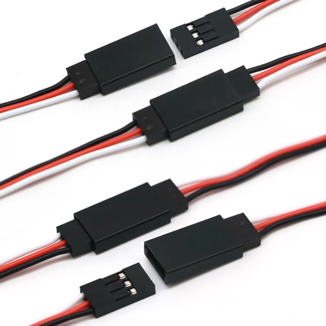 10pcs/lot 10cm 15CM 30CM 50CM 100CM RC Servo Extension Cord Cable Wire 150mm Lead JR Wholesale 6