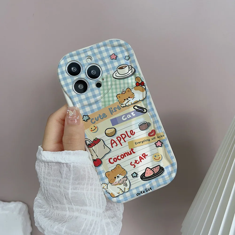 Adorable Plush Bow Tie Bear Cat Phone Case