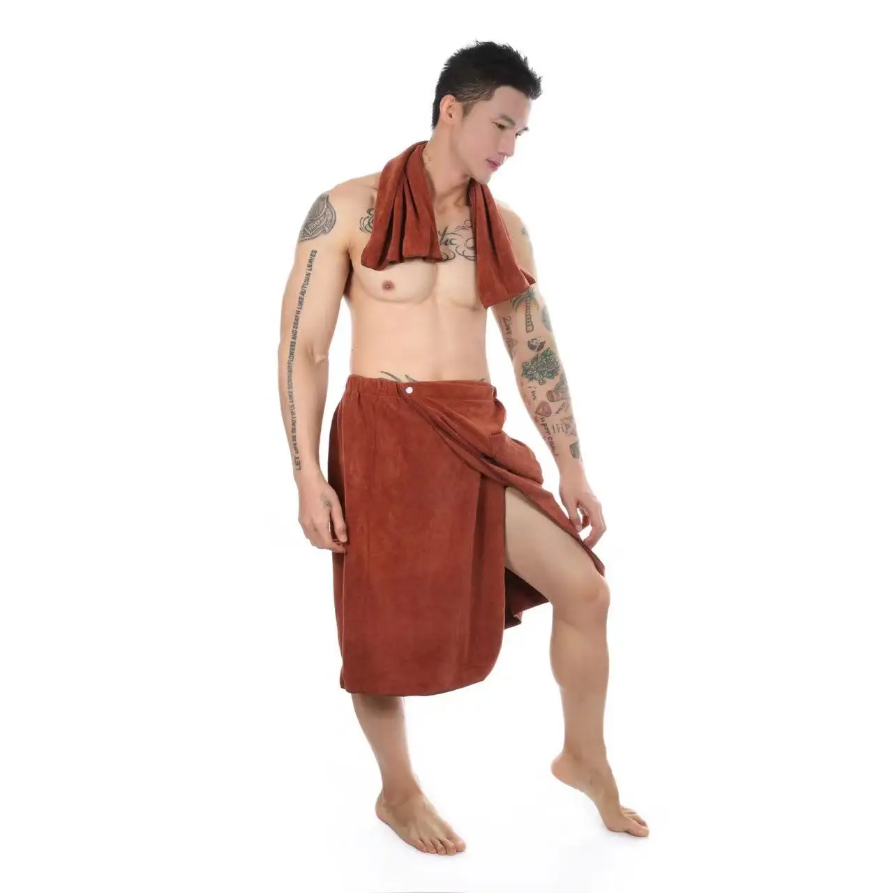 Bath Towel for Men Big Size Cotton Bathroom Towels with Pocket Summer Quick Drying Beach Towel Adult Bathrobe Blanket Shawl 2022 4