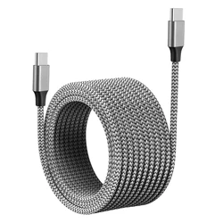 High - Speed Nylon Braided USB - C Fast Charging Cable, 60W PD, Available in Multiple Lengths - 3m (Grey)