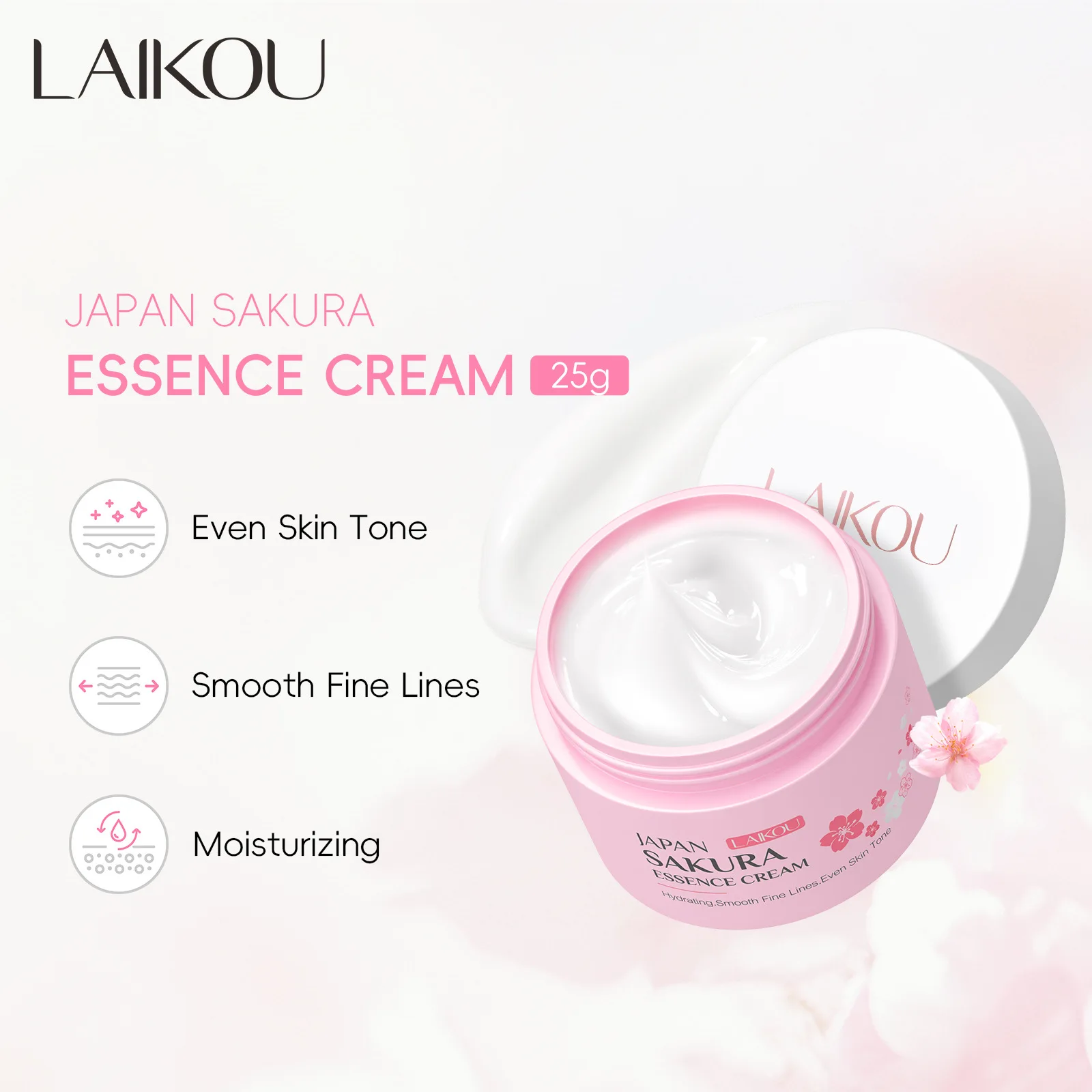 LAIKOU Japan Sakura Essence Cream Cherry Blossom Facial Cream