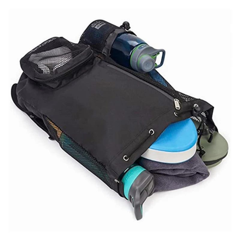 Separated Waterproof Compartment Bag Dry and Wet Bag Swimming Equipment Mesh Bag