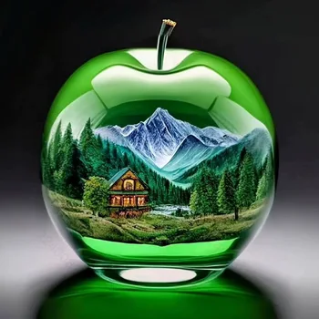 Acrylic Apple Desk Ornament 1