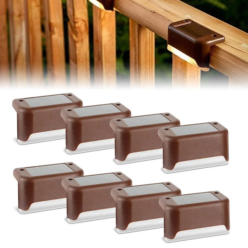 

1/4/10/20Pcs Solar LED Lights Outdoor Garden Lights Waterproof Solar Power Step Deck Lamp Courtyard Decor Solar Garden Lights