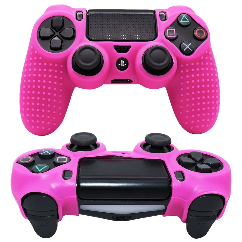 미끄럼 방지 소프트 실리콘 케이스, PS4 슬림 프로 컨트롤러 스킨 게임 패드 조이스틱 커버 케이스 액세서리