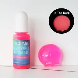 Vibrant Fluorescent Luminous Paint - 20 Colors Silicone Pigment (Peach Red)