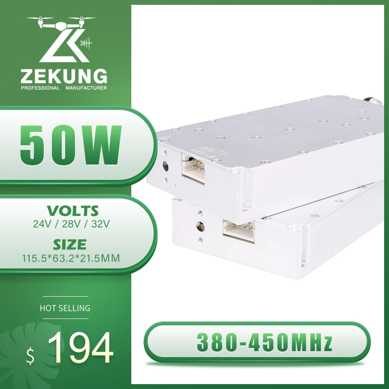 50W 380-485MHz 100-200MHZ 200-300MHZ 400-500MHZ 500-600MHZ 600-750MHZ 20MHZ-6G GaN GPS WIFI Signal PA Power Amplifier Module