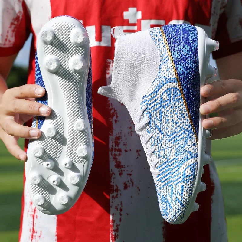 Men FG/TF Football Boots Futsal Professional Unisex Soccer Shoes High Quality Grass Training Sport Non Slip Outdoor Male_voghion.com