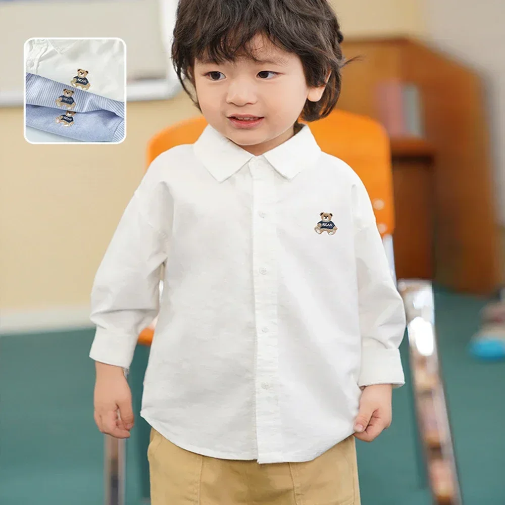 Baby Boys Blouses Kids Cartoon Outerwear Shirts Spring Autumn Fashion Tops 2 To 10Yrs Children's Clothing Casual