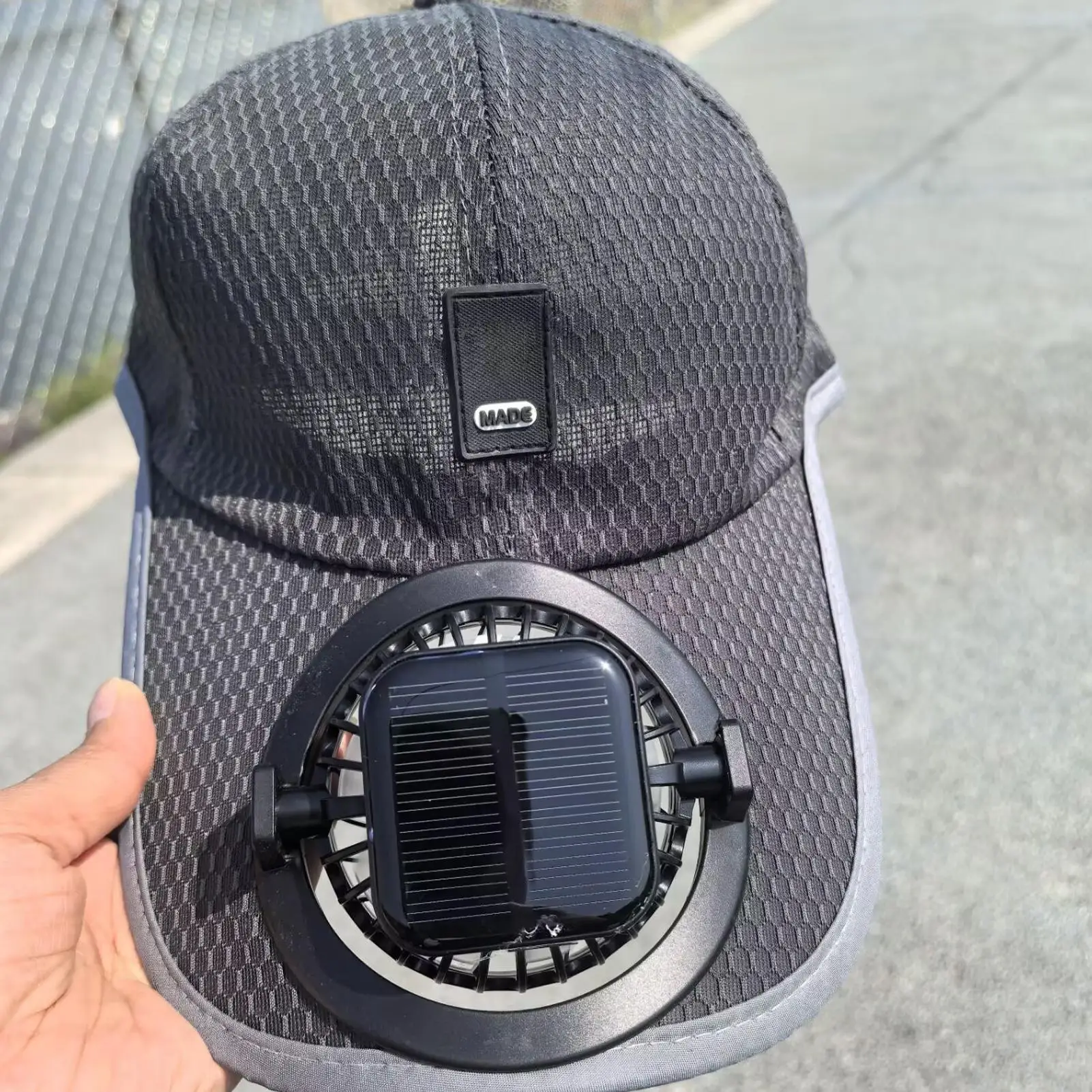 Hat with Fan USB Charging Wind Blower Sunhat Wide Brim Solar Fan Cap for Outdoor Beach Summer Camping Hiking Golf Gardening Work