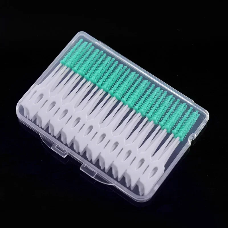 40/120pcs Interdental brush Soft silicone adaptive interdental brush Space orthodontic braces dental odontolog&iacute;a