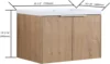Wall Mounted Bathroom Vanity with Sink Combo Modern 30-Inch Single Bathroom Vanity Set with Top Basin &Storage Cabinet Wood 2