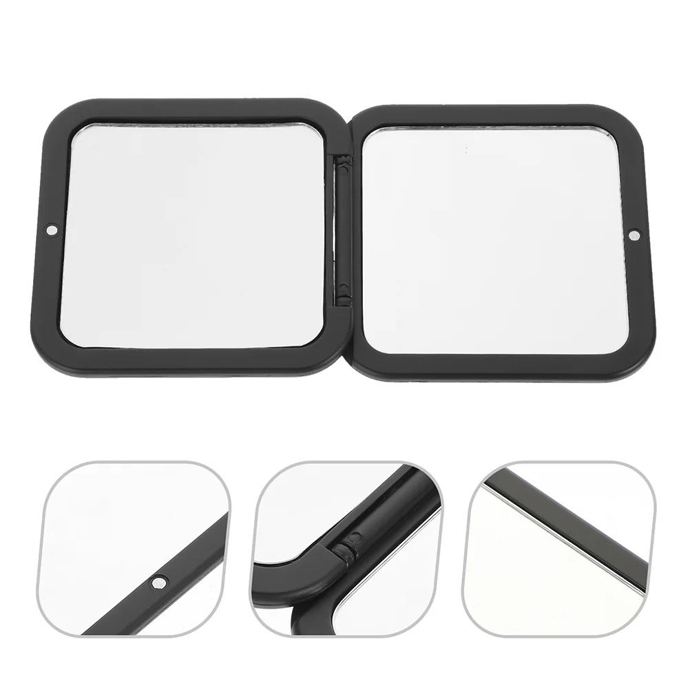 

Double Sided Folding Vanity Mirror Travel Portable Makeup Magnifying Compact Resin Mini