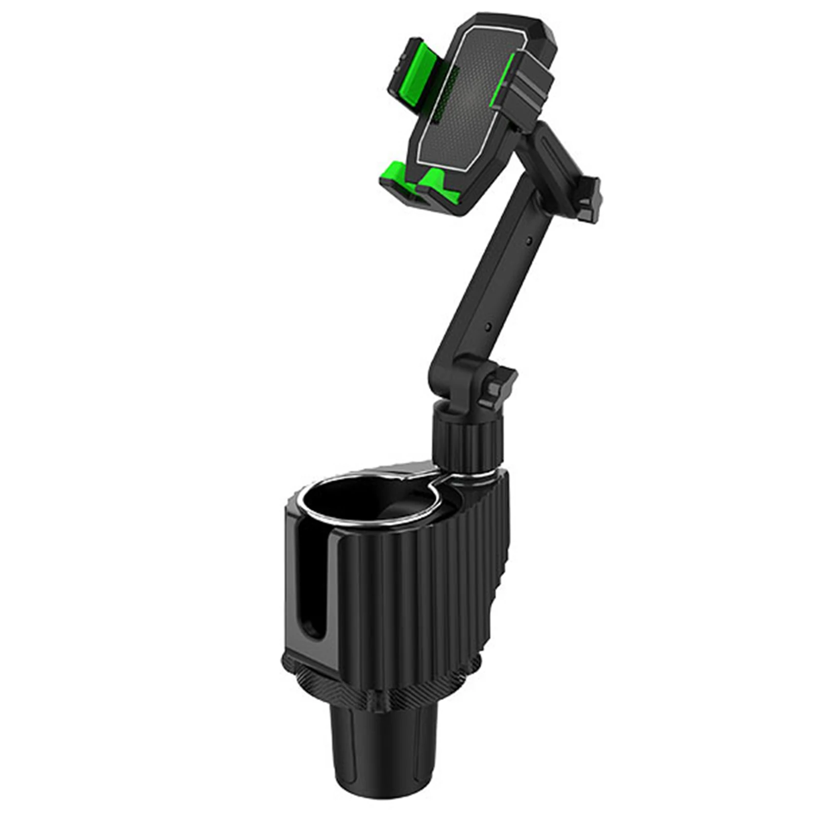 

Cup Holder For Car 2 In 1 Adjustable Car Cup Phone Holder Adjustable Auto Drink Holder Stand Cell Phone Holder With 360 Rotation