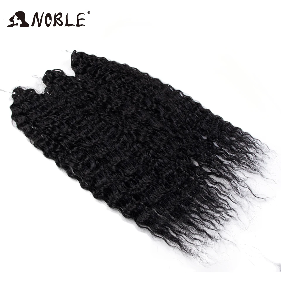 Noble Synthetic Hair Cosplay Water Wave 24Inch Twist Crochet Hair Braid Hair Ombre Blonde Pink Deep Wave Braiding Hair Extension