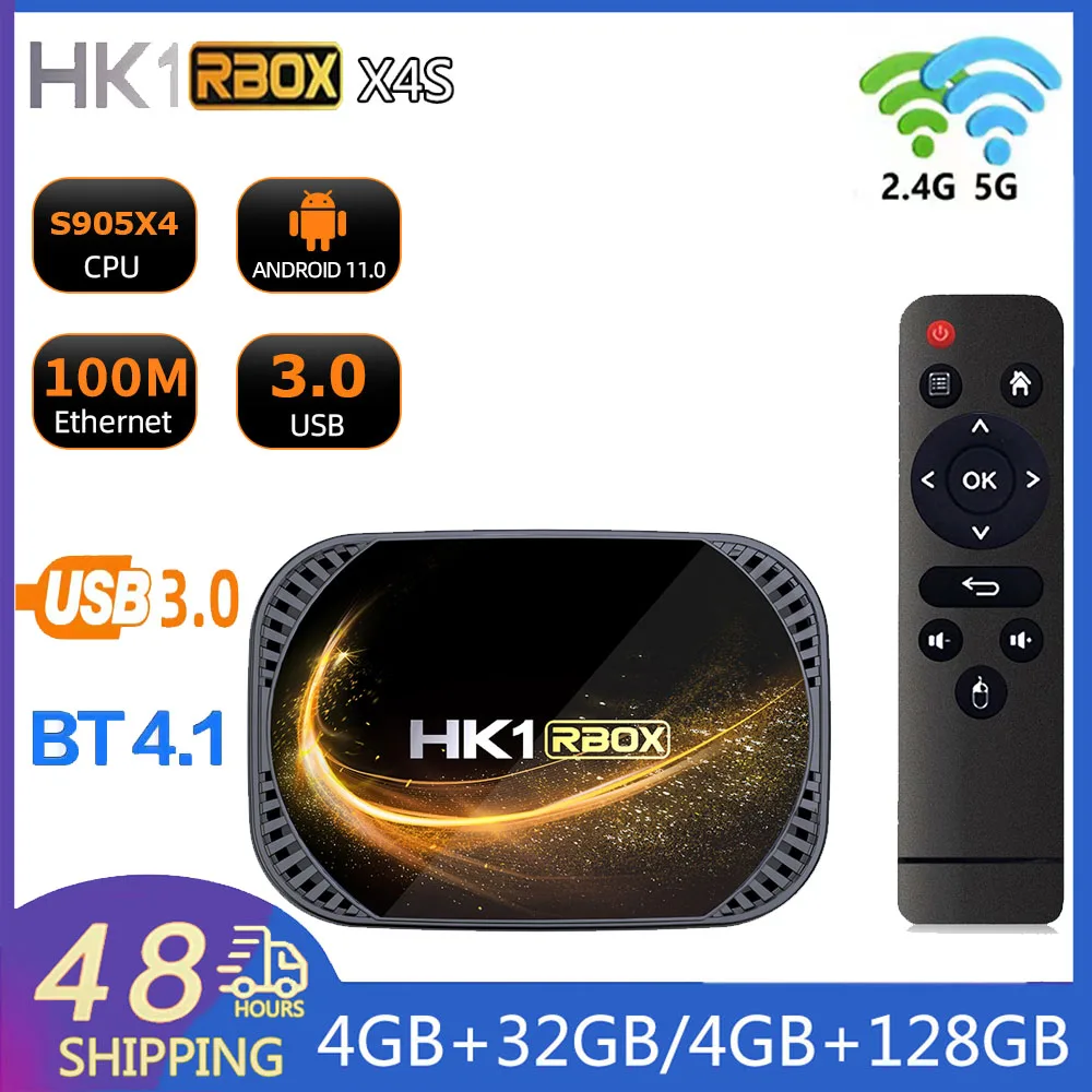 Nuovo Smart Tv Box Android 11 Amlogic S905X4 2.4G E 5G Dual Wifi Bt 100M Lettore Multimediale Smart Tv Box Tv Set Top Box