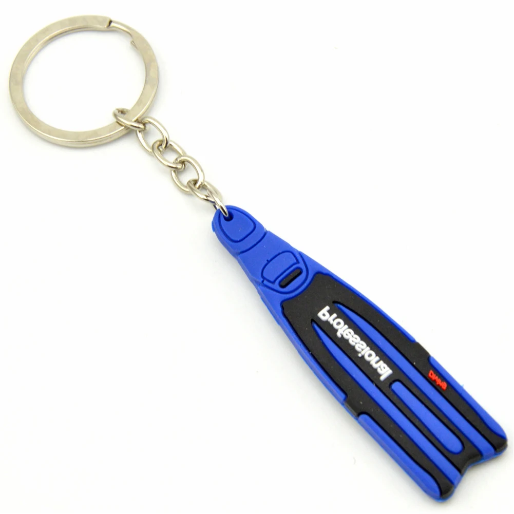 

Durable New Keychain Part Key Chains KeyChain Keyring Ocean Theme Professional Scuba Silicone And Steel Useful
