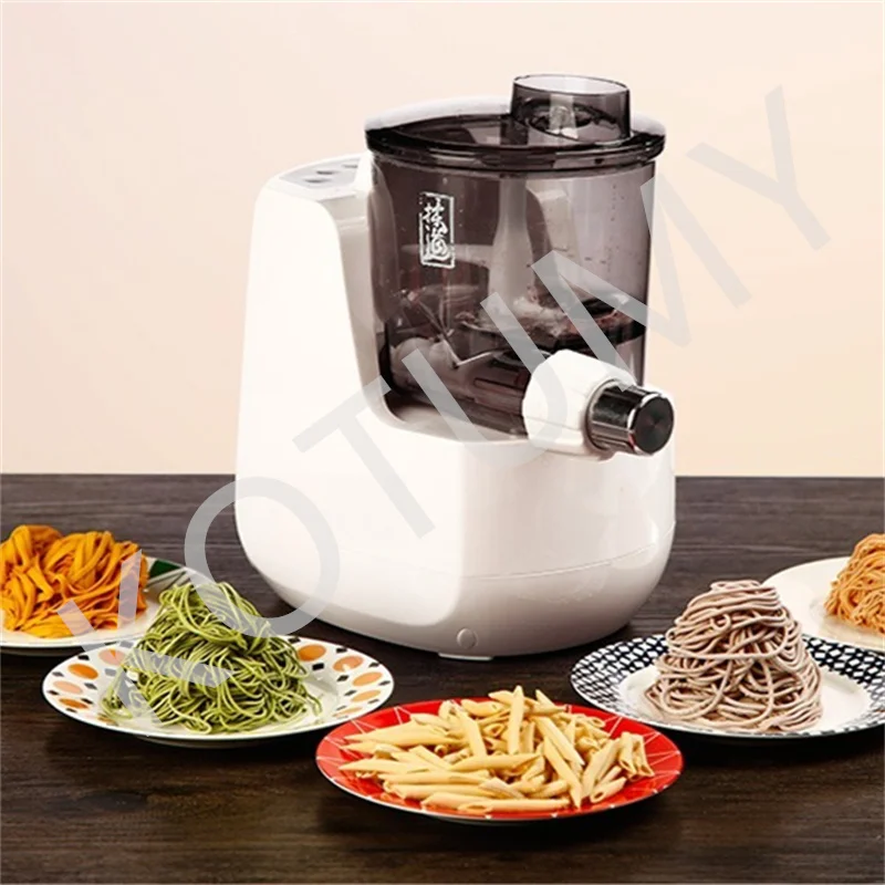 Automatic Noodle Press Machine with 6-speed Adjustments Fresh Pasta Dough Various Shapes Making Noodle Maker Machine