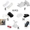 10 Pcs Cable Organizer USB Winder Desktop Tidy Clips Management Wire Holder for Mouse Headphone Under Desk Cable Management Tray 1