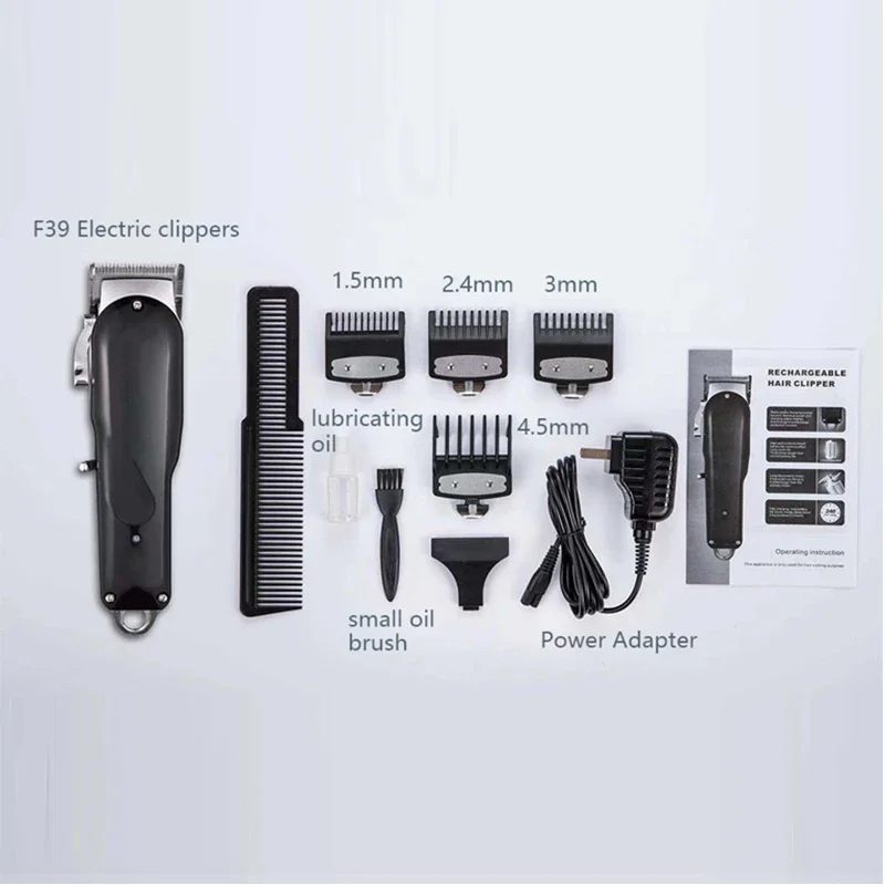 pro salon Barber Grooming Kit adjustable maquina de cortar cabelo hair cut professional hair clippers 6