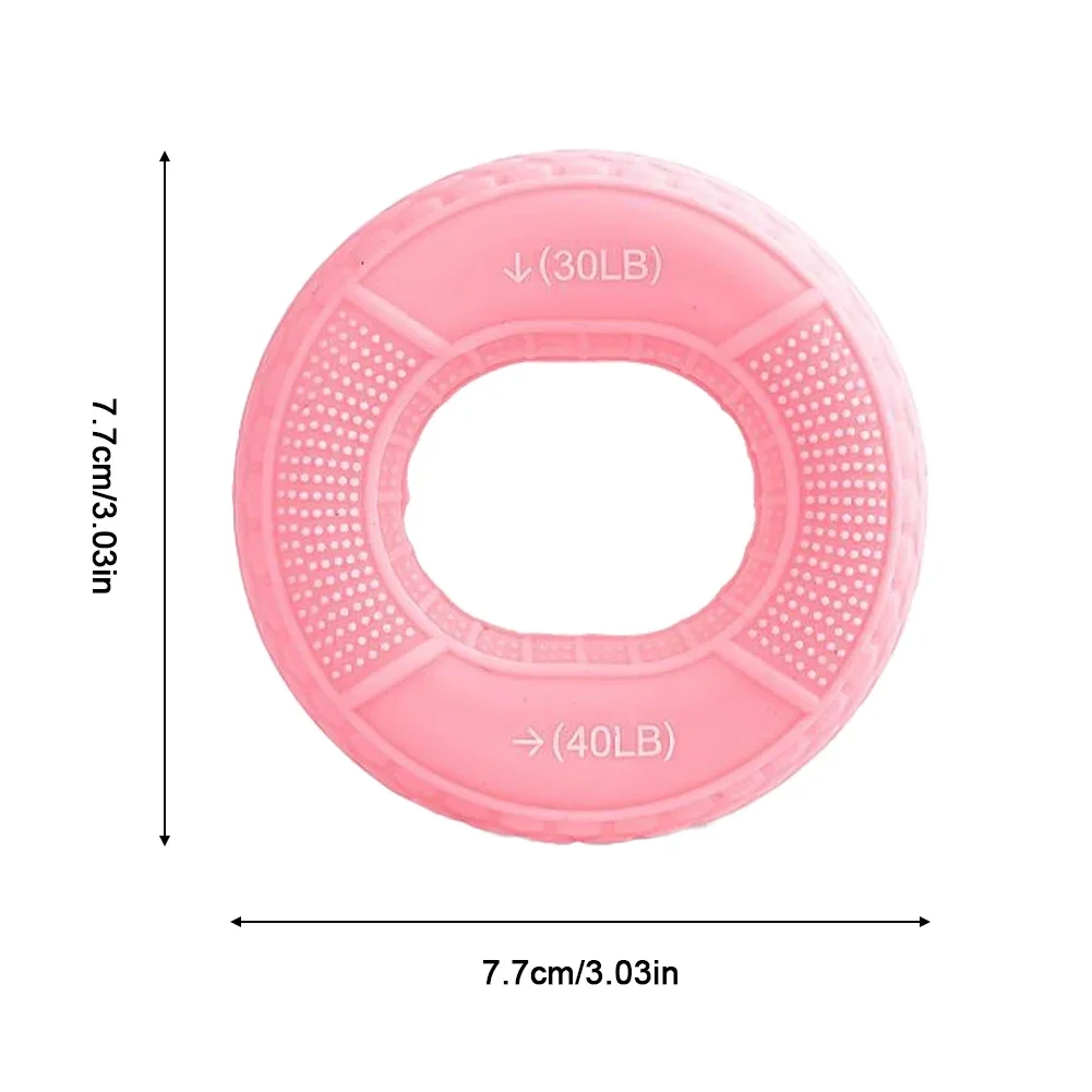 1pC Hand Grip Strengthener Ring Adjustable Silicone Muscle Exerciser Rings Portable Working Out Equipment for Hand Strengthening