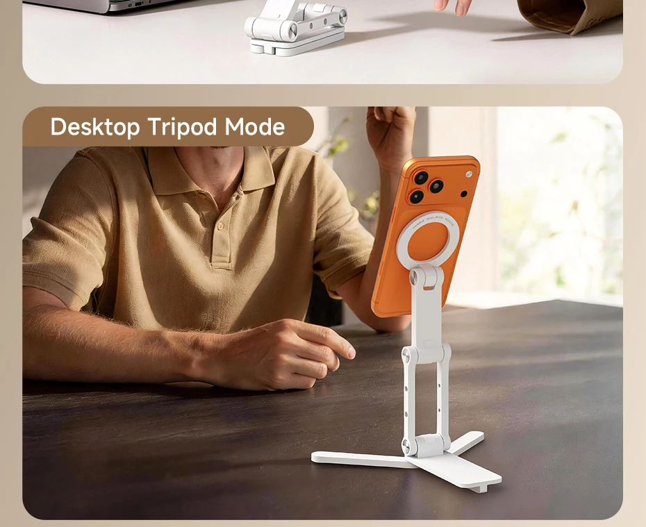 Hagibis Foldable Magnetic Desk Stand 360° for MagSafe