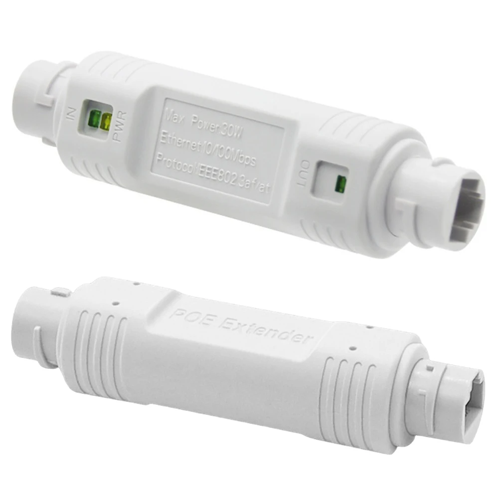 48V POE 연장기/리피터 IEEE 802.3af/802.3at 규격 준수 방수 확장 POE 인젝터 어댑터 IP 카메라용 10/100Mbps