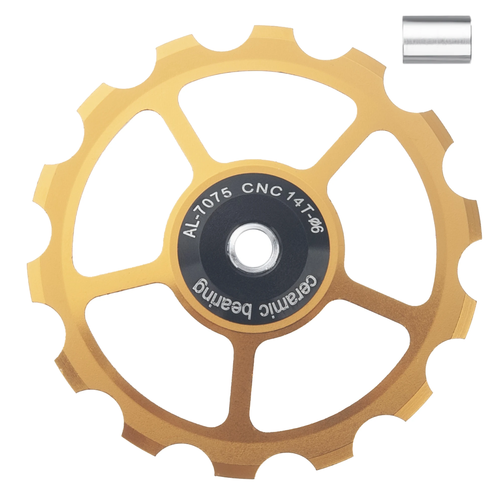 High-Performance Ceramic Bearing Bike Jockey Wheel Pulley - Precision CNC AL7075 Guide Roller