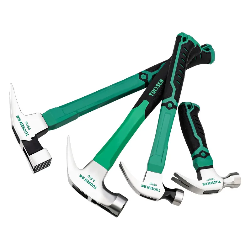 

Multifunctional heavy-duty claw steel hammer, woodworking manual tool, magnetic claw, automatic nail suction hammer