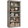 New 5 Tier Bookcase, Farmhouse Book Shelf with Storage, 71" Tall Book Case Wooden 5 Shelf Bookcase for Home Office, Living Room 1
