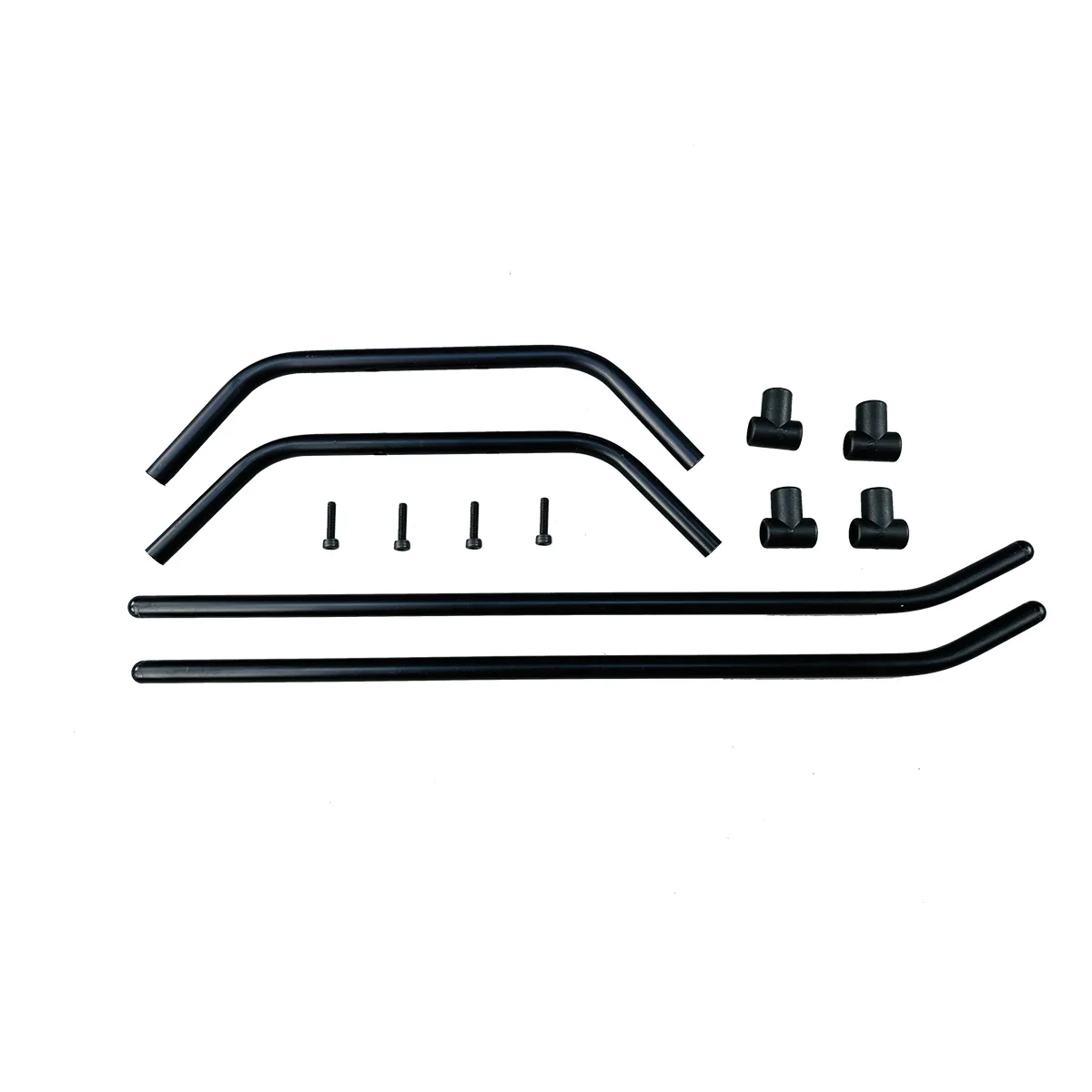 Aile principale d'hélicoptère RC, profilé en plastique blanc, avec détails de fixation.