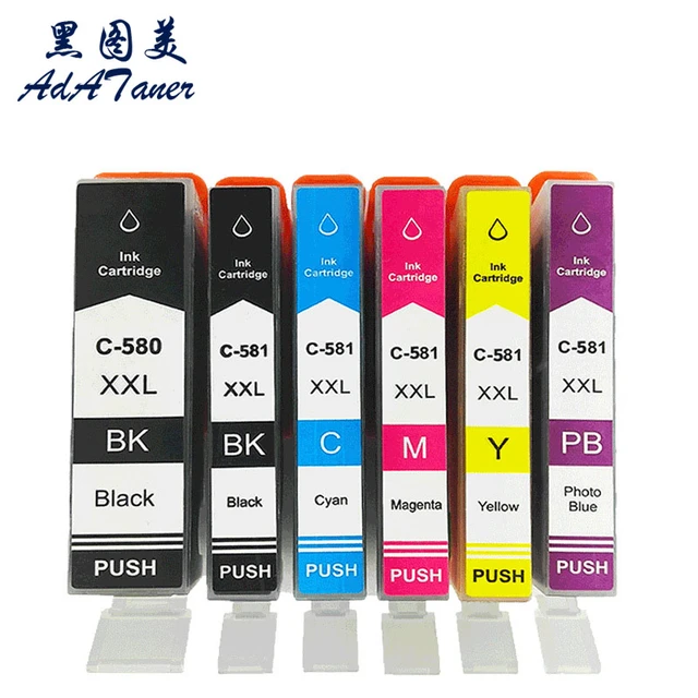 580 581 PGI-580 PGI580 PGI-580XXL CLI-581 CLI-581XXL Premium Color  Compatible InkJet Ink Cartridge For Canon TS8250 TS705 TR7550 - AliExpress