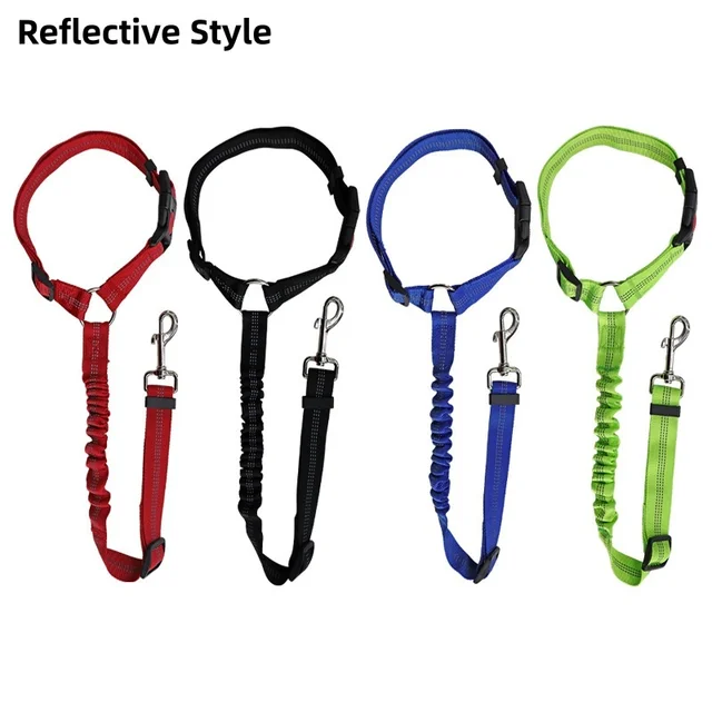 Reflective Pet Dog Car Seat Belt Puppy Collar Walking Travel Car Accessories Cat Leash Harness for Small Dogs Pet Car Supplies 5