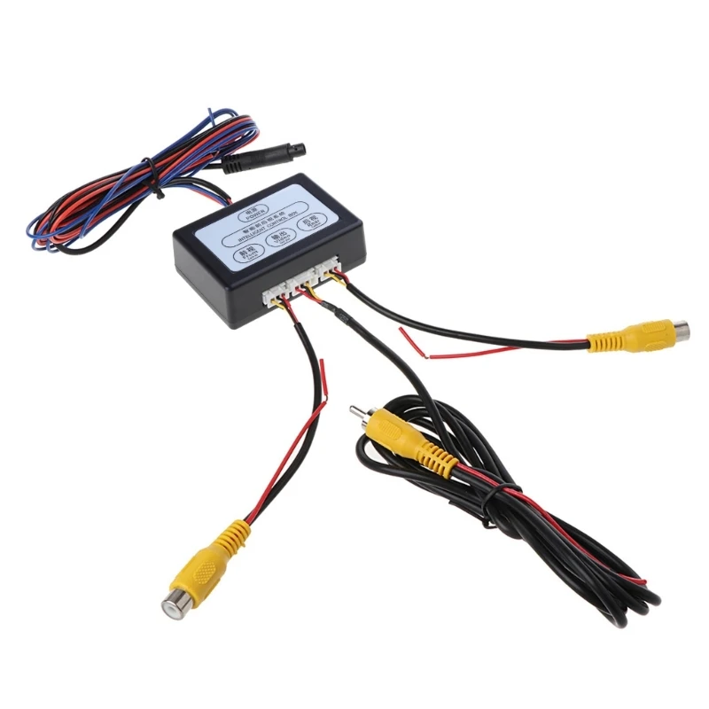 Reversing System Two-Way Control Box Front And ar View With Manual Channel Converter Car Parking Camera Video