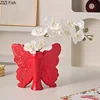 Creative Butterfly Ceramic Vase Table Decoration Flower Arrangement Butterfly Shape Plant Pot Flowers Vases Room Aesthetic Decor 5