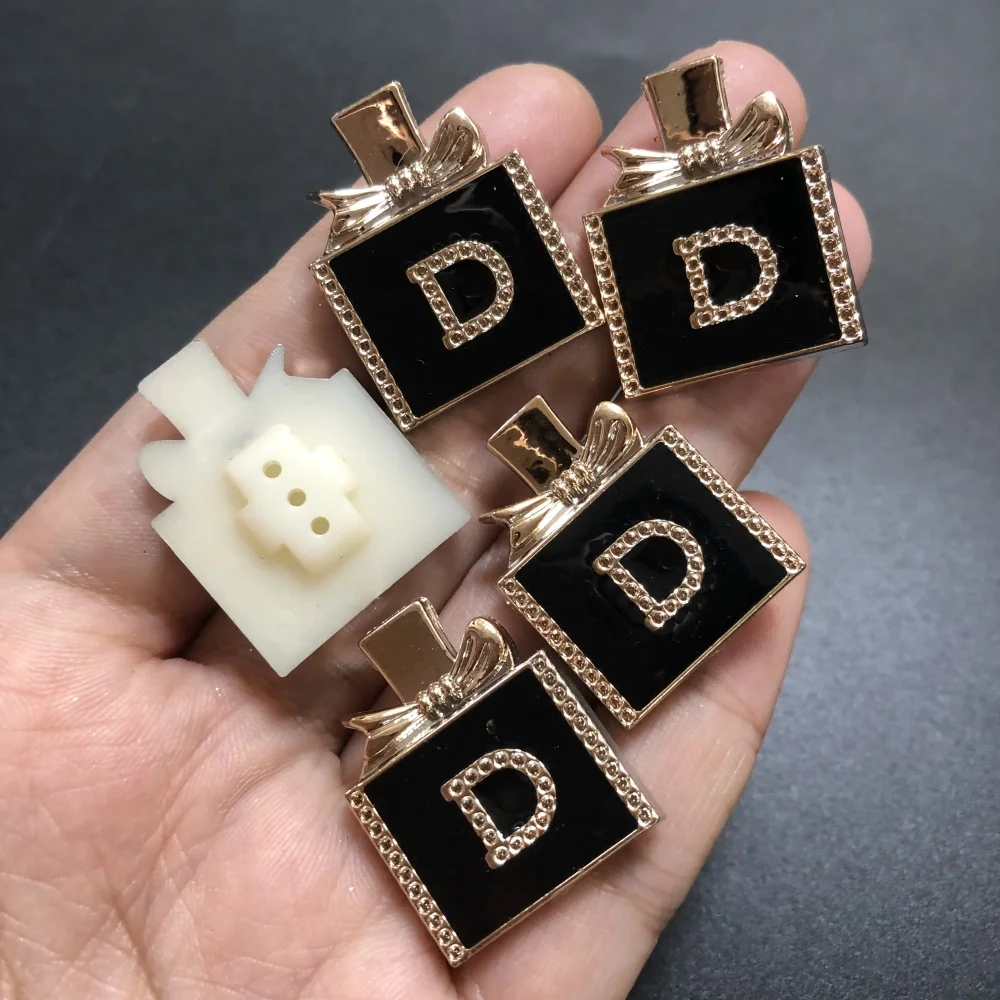 10개 고급스러운 은빛 향수 블랙 리본 향수병 레진 참 장식품 DIY 신발 꽃 ..