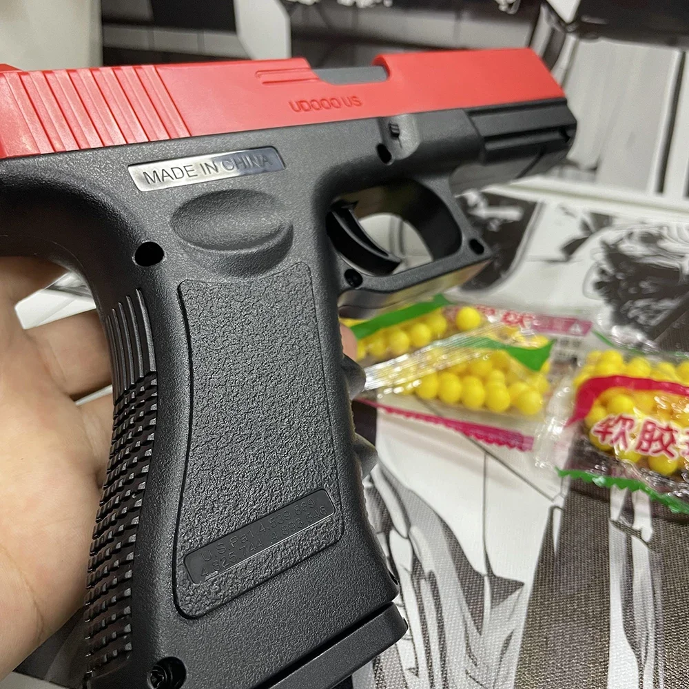 Soft Bullet Airsoft Pistole Handbuch G17 Spielzeugpistole Unteres Magazin mit Laser Outdoor Sports CS Spiel Waffe für Kinder Erwachsene Geschenk – Detail 10