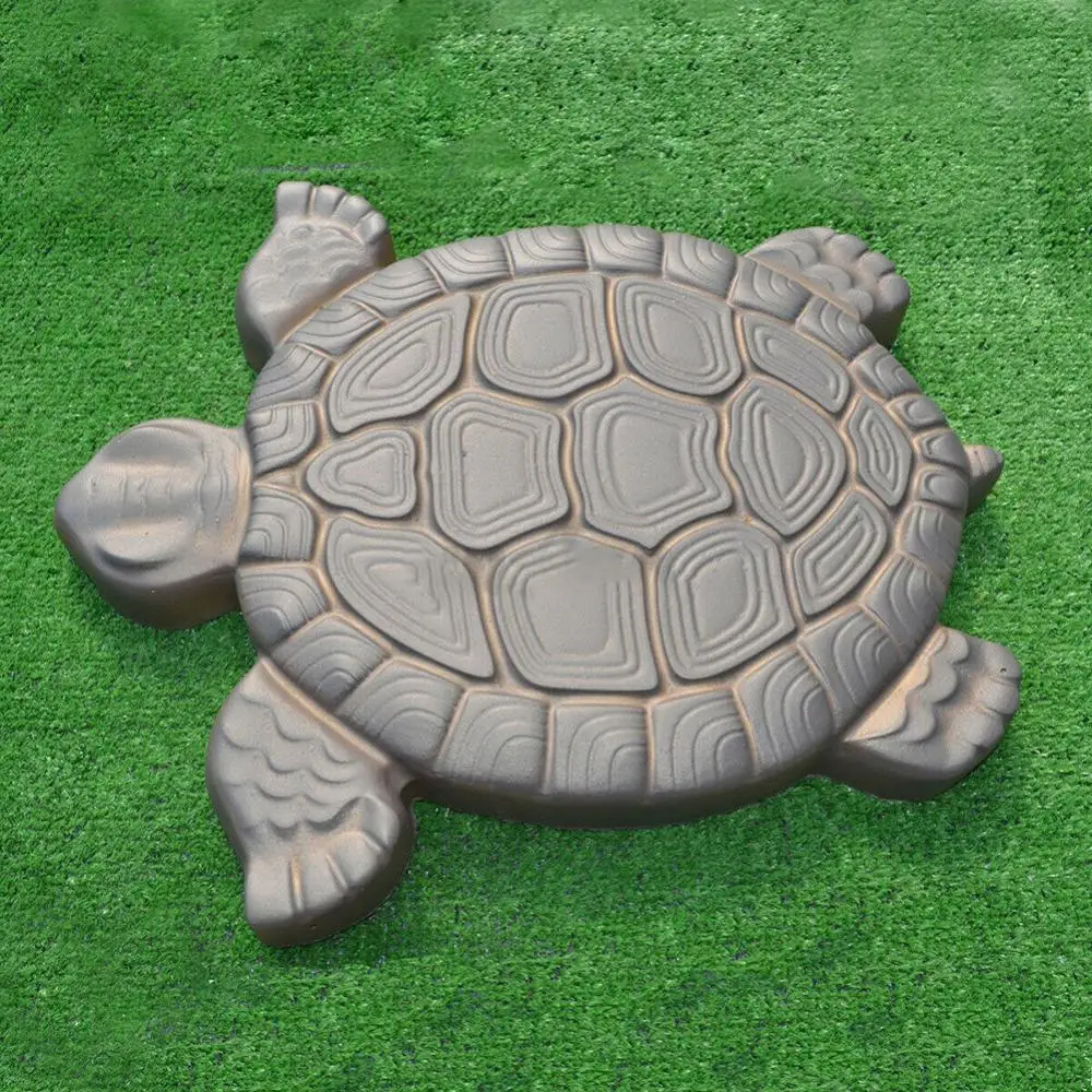 Landscape Stone Tortoise Mold Turtle Mold Simulation Turtle Shaped Garden Path Pavement Stepping Stone Maker Mould Brick