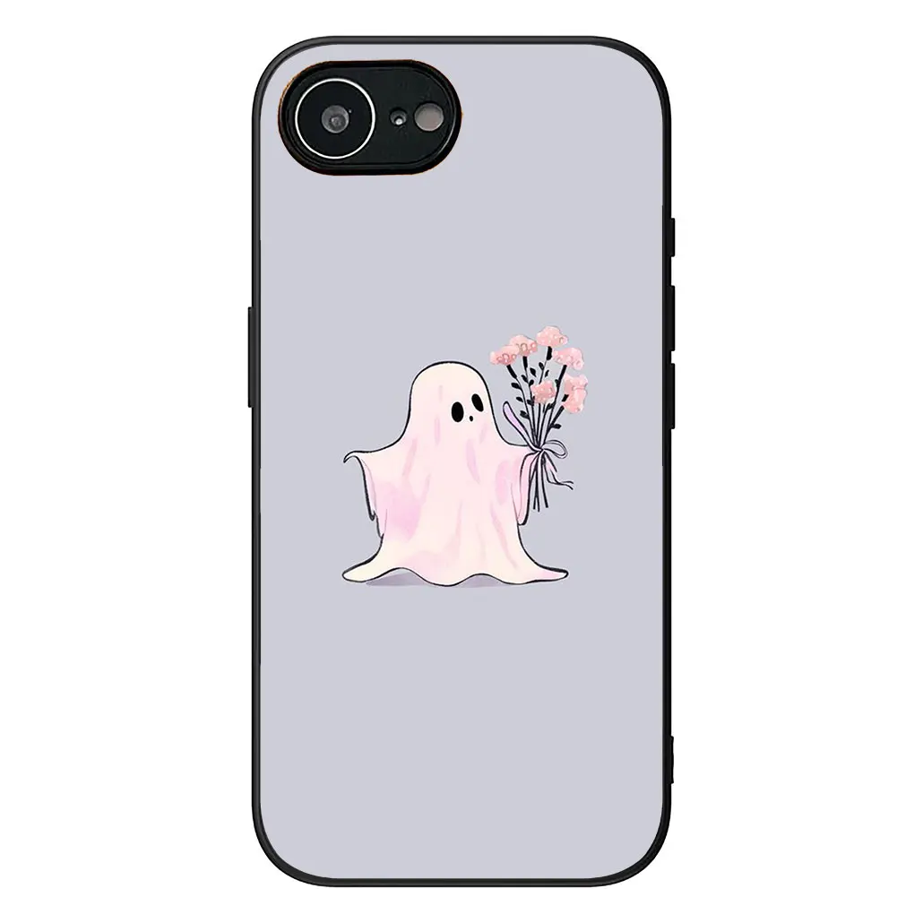 Little Ghost with Halloween Pumpkin Phone Cover - Festive Protective Case
