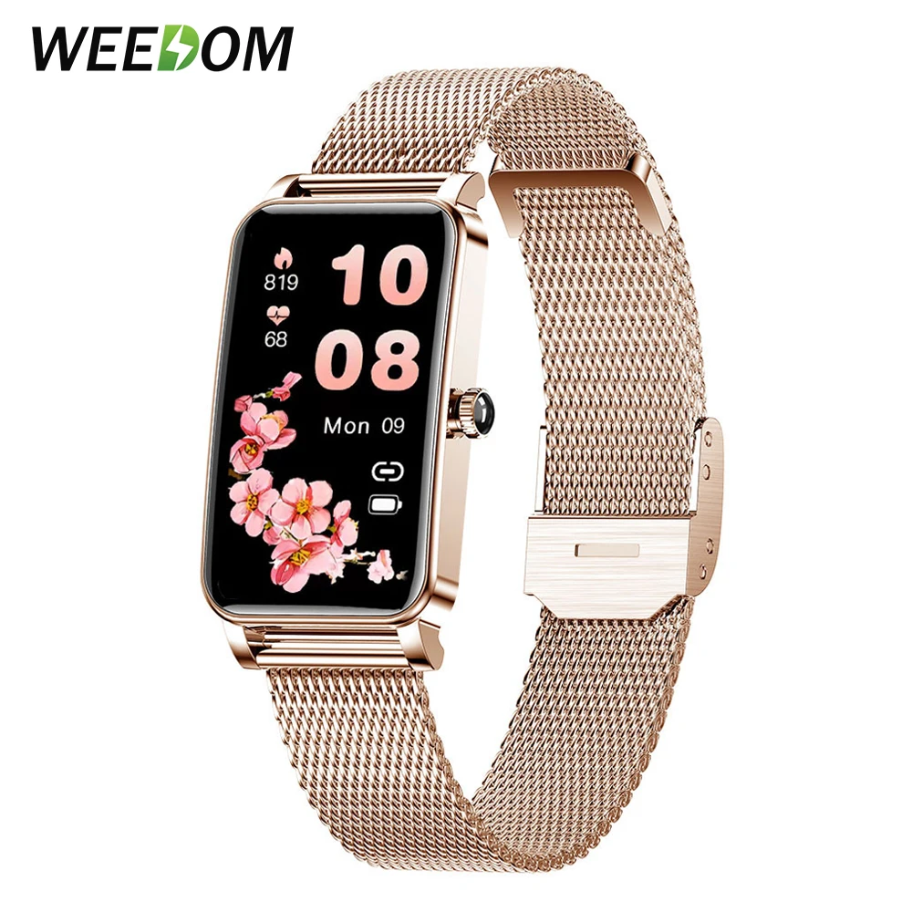Smart Watch Women Full Touch Screen Bracelet Heart Rate Fitness Monitor IP68 Waterproof for Android IOS