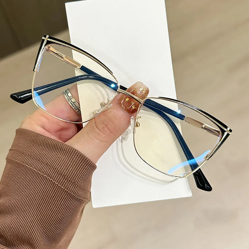 Anti Blue Light Glasses Anti-Glare Metal Glasses Blue Light Glasses Fashion For Eye  Fashion Accessory Computer Use