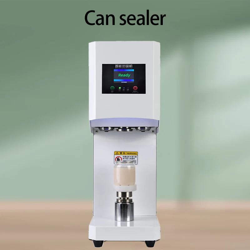 55mm Cans Sealer Drink Bottle Sealing Machine Beverage Seal Machine For 330ml/500/650ml PET Milk Tea/Coffee Can Sealer 220V/110V 2