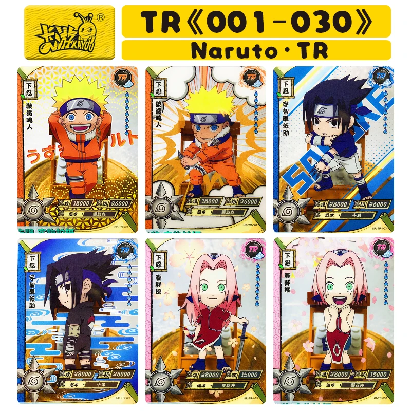 

Kayou Naruto Tr-Series Anime Characters Uchiha Sasuke Hidan Namikaze Minato Children's Toys Collection Cards Birthday Gift