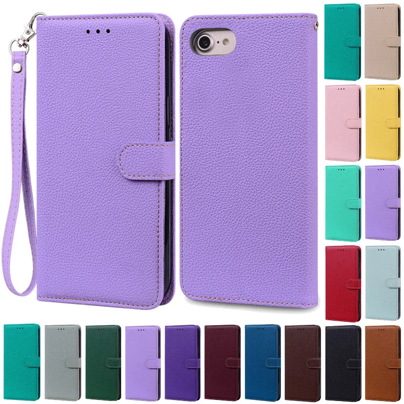 Luxury Leather Wallet Shockproof Flip Case - Premium Silicon Protection